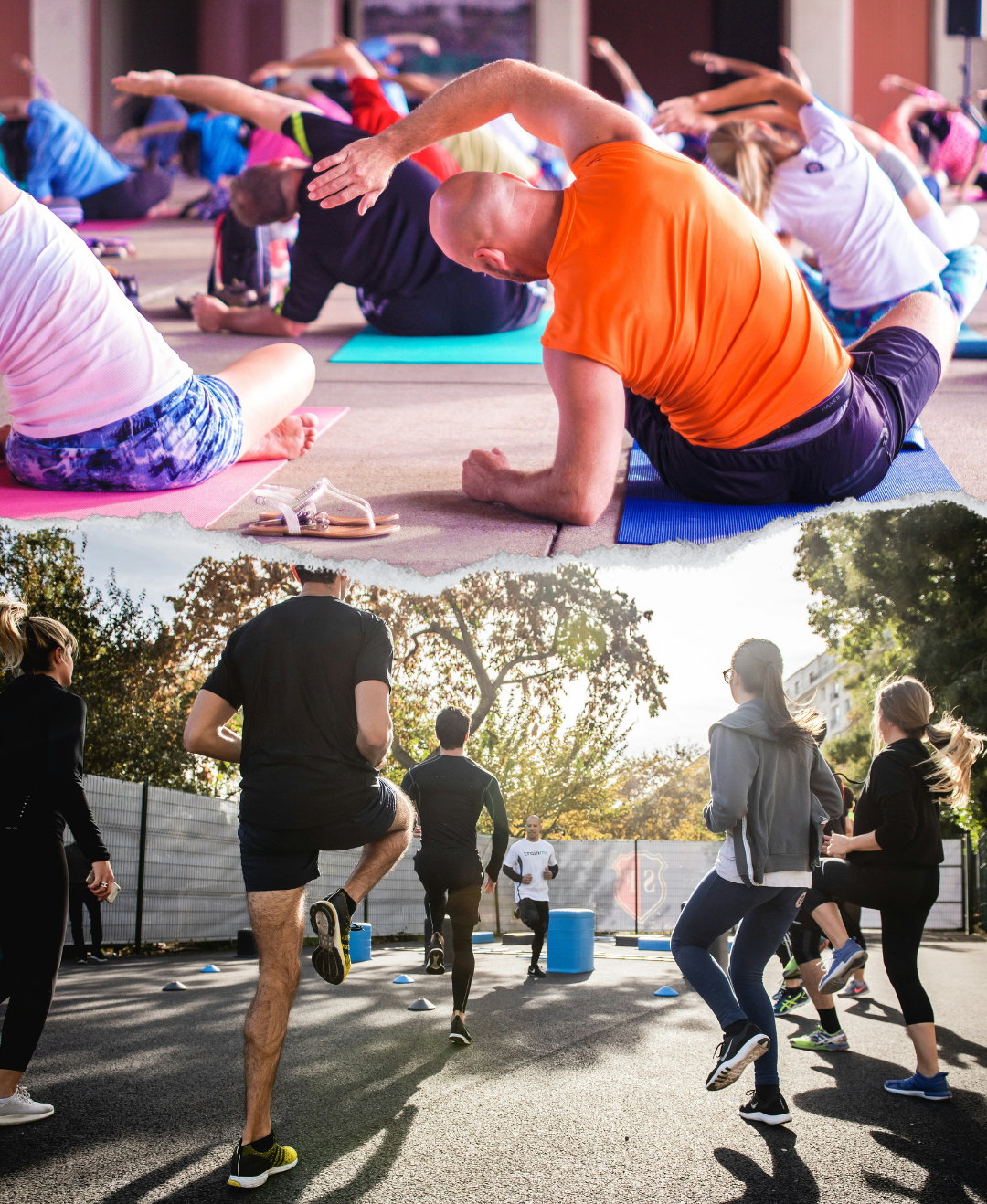 Colagem de fotos e citação papel rasgado story para instagram